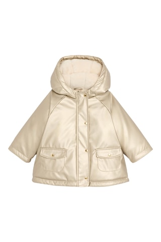Chaqueta con capucha - Dorado