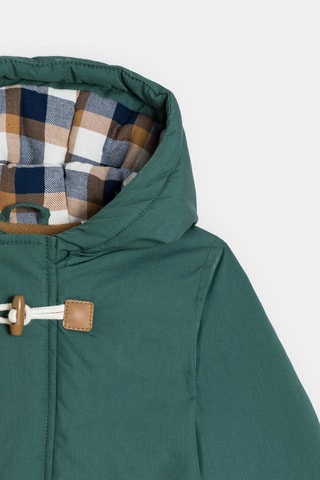 Parka con capucha - Verde oscuro