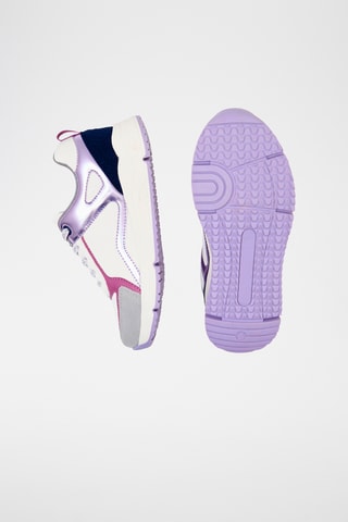 Zapatillas de piel de serraje - Violeta