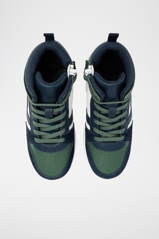 Zapatillas altas - Verde oscuro