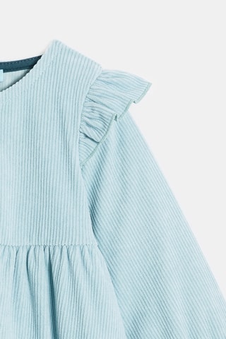 Vestido de terciopelo - Azul claro