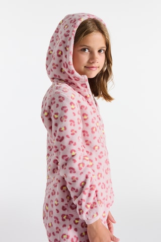 Mono de pijama con capucha - Rosa