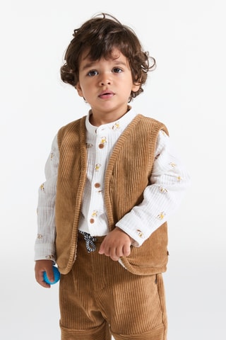 Chaleco reversible - Marrón