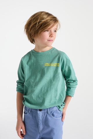 Camiseta - Verde jaspeado
