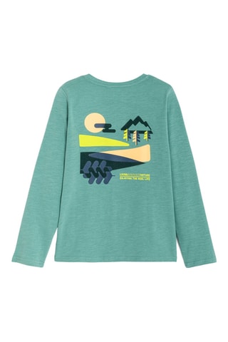 Camiseta - Verde jaspeado
