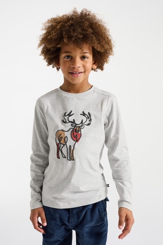 Camiseta - Gris claro jaspeado