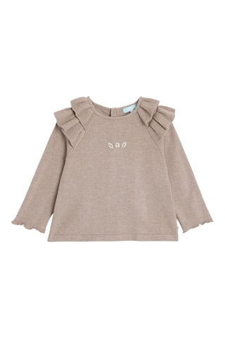 Camiseta y leggings - Beige jaspeado