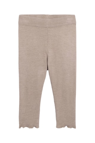 Camiseta y leggings - Beige jaspeado