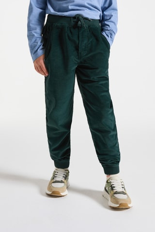 Pantalón de chándal de terciopelo - Verde oscuro