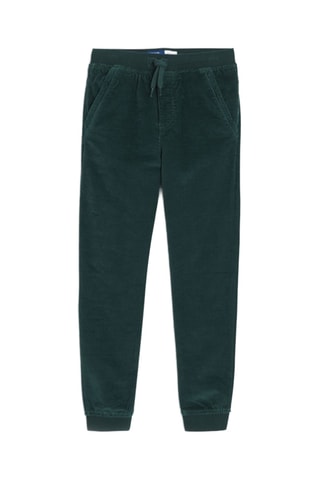 Pantalón de chándal de terciopelo - Verde oscuro