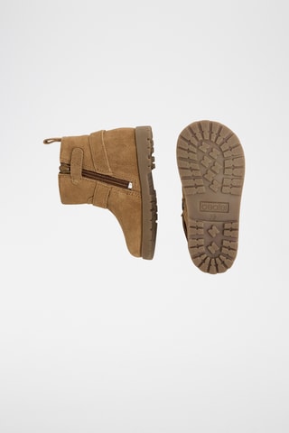 Botines de nobuk forrados - Beige