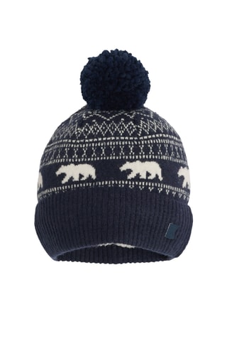 Gorro con borla - Azul marino