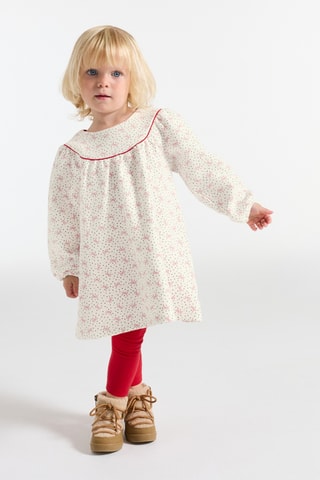 Vestido y leggings - Rojo y blanco