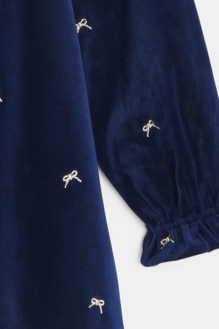 Vestido de terciopelo - Azul oscuro