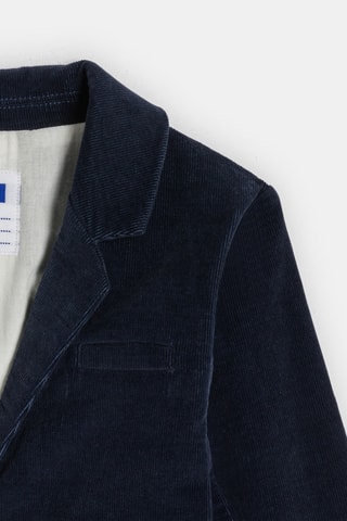 Veste en velours - Bleu marine