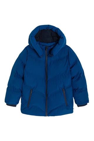 Doudoune à capuche - Bleu électrique