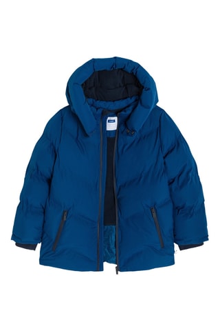Doudoune à capuche - Bleu électrique