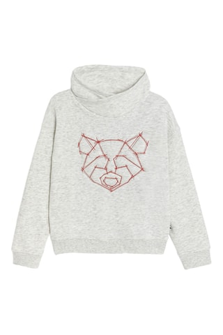 Sudadera con capucha - Crudo jaspeado