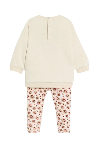 Sudadera y leggings - Beige