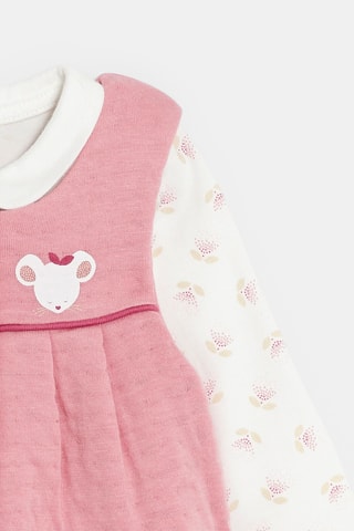 Body y mono - Rosa y blanco