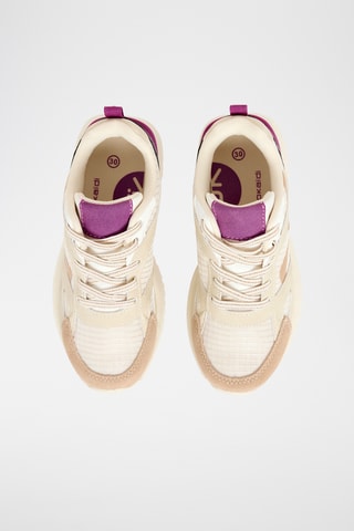 Zapatillas de piel de serraje - Violeta