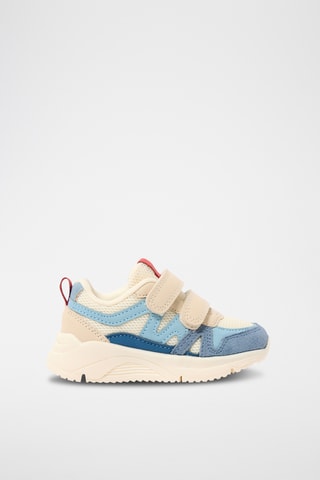 Zapatillas de piel de serraje - Azul