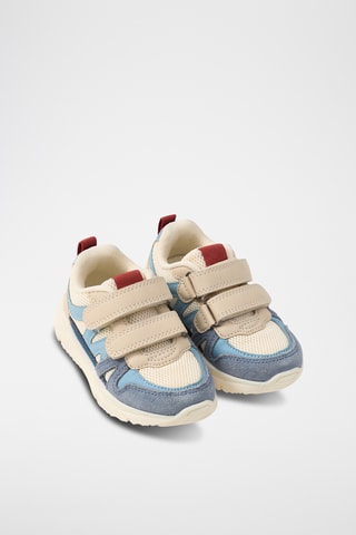 Zapatillas de piel de serraje - Azul