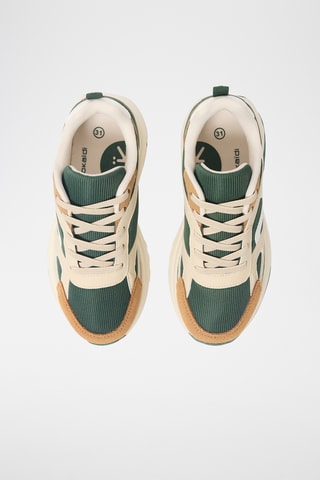 Zapatillas de piel de serraje - Verde
