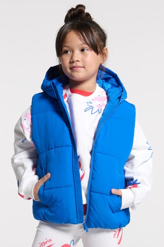 Doudoune à capuche sans manches - Bleu - Okaidi