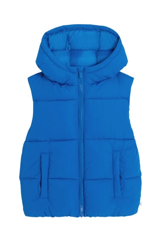 Doudoune à capuche sans manches - Bleu - Okaidi