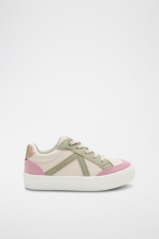 Zapatillas de piel de serraje - Verde oliva