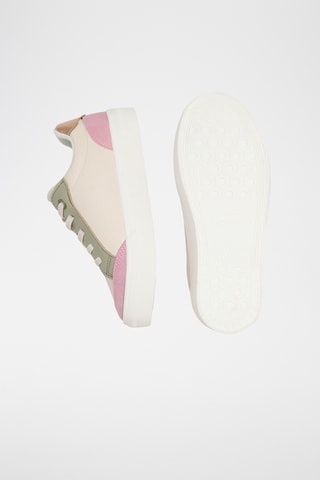 Zapatillas de piel de serraje - Verde oliva