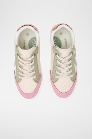 Zapatillas de piel de serraje - Verde oliva