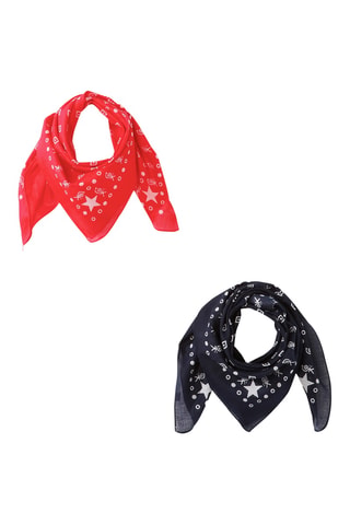 2 bandanas - Azul marino y rojo