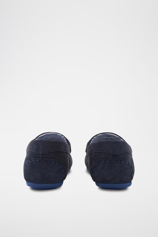 Mocasines de nobuk - Azul marino