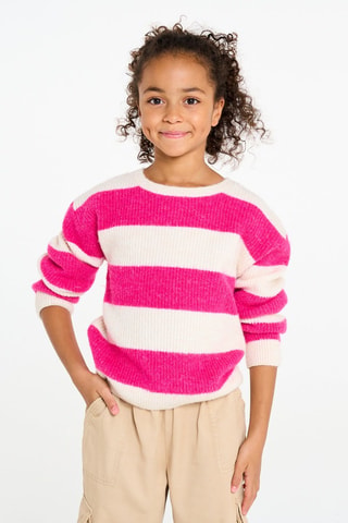 Jersey - Rosa y blanco - Okaïdi