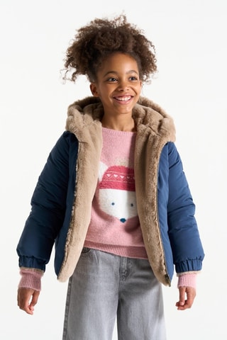 Veste réversible - Bleu cobalt - Okaïdi