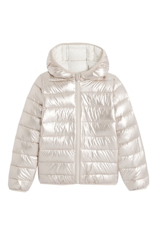 Doudoune à capuche - Beige métallisé - Okaidi