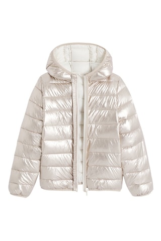 Doudoune à capuche - Beige métallisé - Okaidi