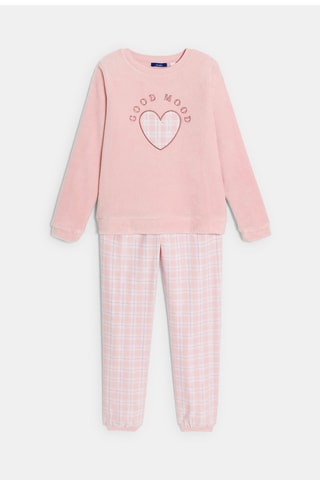 Pijama - Rosa viejo y blanco - Okaïdi
