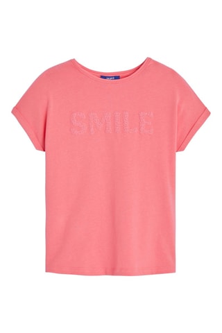 Camiseta - Rosa jaspeado - Okaïdi