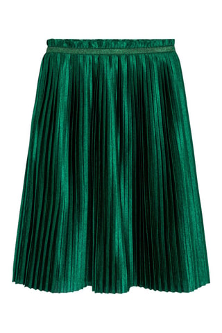 Falda plisada - Verde botella - Okaïdi