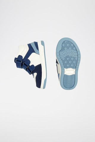 Zapatillas altas - Azul y blanco - Obaïbi