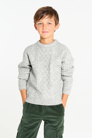 Jersey - Gris claro jaspeado - Okaïdi