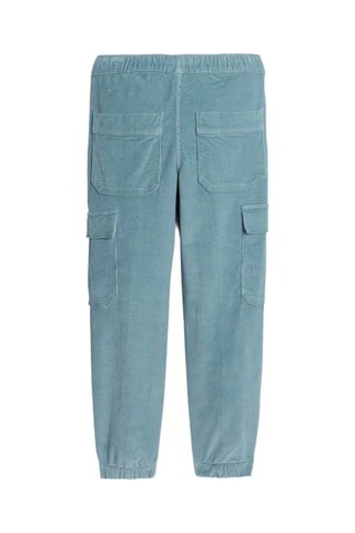Pantalón cargo de pana - Azul petróleo - Okaïdi