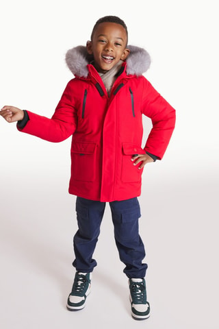 Parka à capuche - Rouge - Okaïdi
