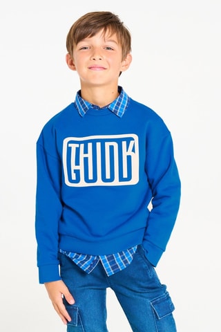 Sudadera - Azul eléctrico - Okaïdi