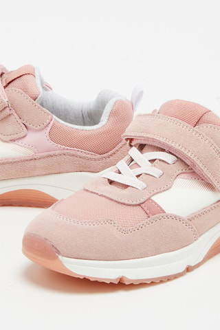 Zapatillas de piel de serraje - Rosa