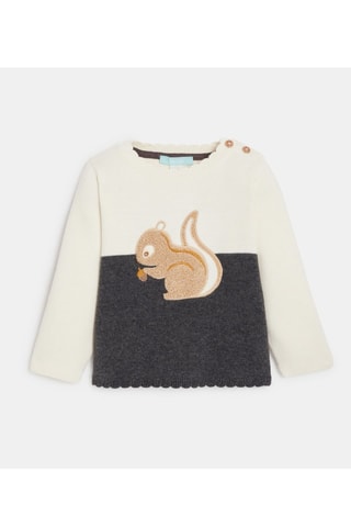 Jersey - Blanco y gris oscuro jaspeado - Obaïbi