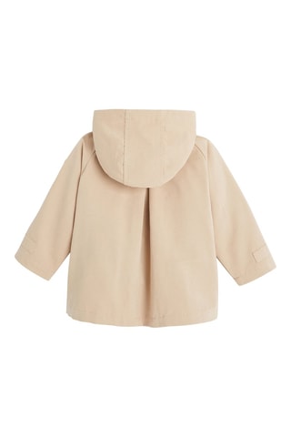 Impermeable con capucha - Beige - Obaibi